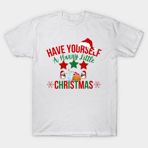 Have yourself a Harry little Christmas Merry Christmas T-Shirt by The Sober Art